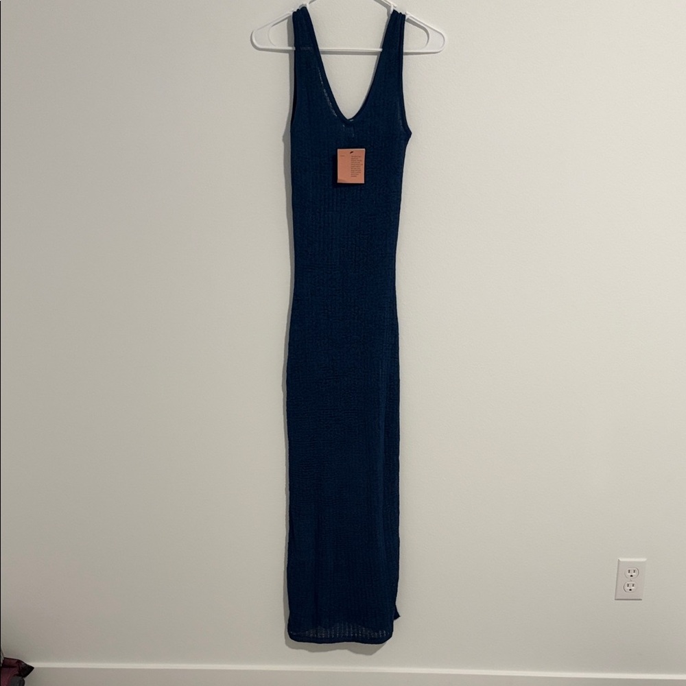 Shade & Shore Navy Sleeveless Swim Coverup